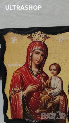 Икона Света Богородица Царица 20х27см., снимка 2 - Икони - 41621759
