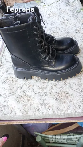 Нови боти с връзки и цип, снимка 3 - Дамски боти - 47649934