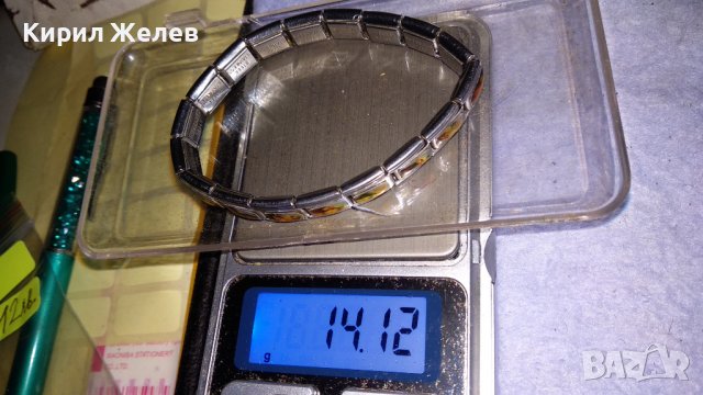 СРЕБРИСТА СТОМАНЕНА НЕРЪЖДАЕМА РАЗТЕГЛИВА РЕТРО - АРТ ГРИВНА с ИКОНКИ 34300, снимка 3 - Гривни - 38950218