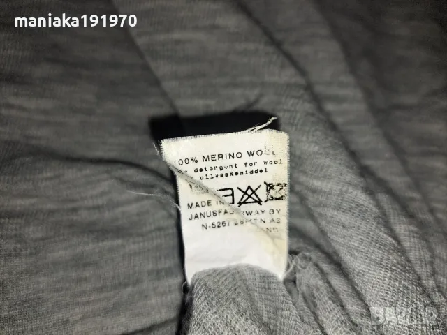 Janus (XL) мъжка термо блуза мерино 100% Merino Wool, снимка 7 - Спортни дрехи, екипи - 48987096