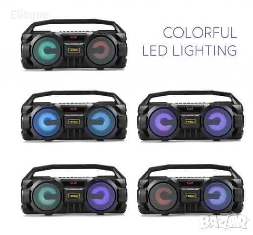 Преносима тонколонка KIMISO, KM-S1 Bluetooth, Черен, снимка 2 - Друга електроника - 52832277