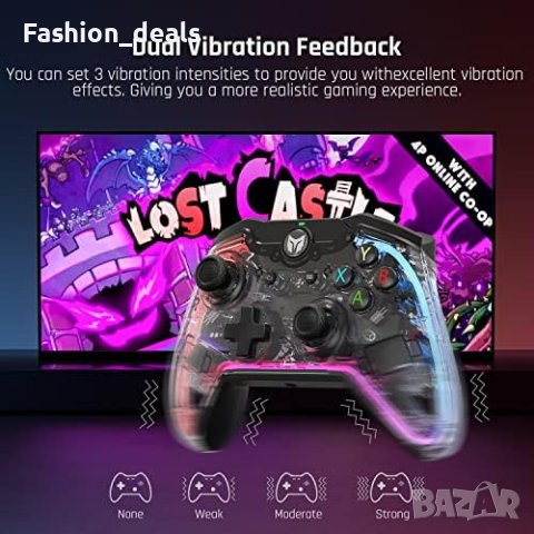 Нов кабелен Pro контролер за Nintendo Switch/Switch OLED/Lite и PC Windows 10/11, снимка 9 - Аксесоари - 41765805