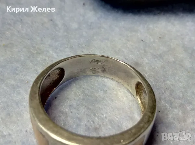 МАРКОВ ВИНТИДЖ АРТ СРЕБЪРЕН ПРЪСТЕН СРЕБРО 925 A1 с ДВЕ МАРКИРОВКИ и ЦВЕТЕН ЕМАЙЛ РЪЧНА РАБОТА 49935, снимка 8 - Пръстени - 49981847