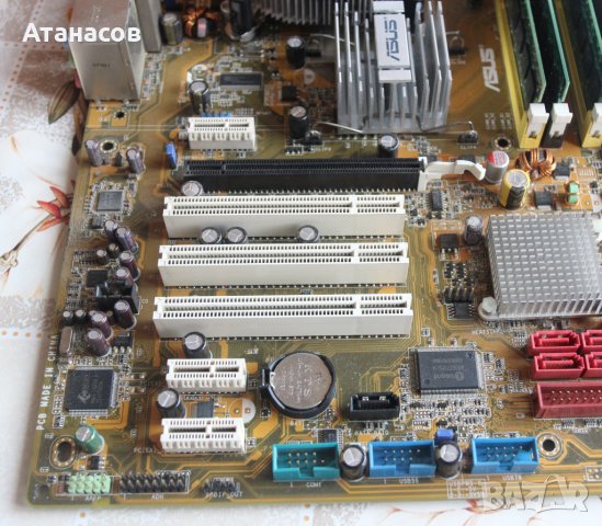 Дънна платка Asus P5B, P965, LGA775, DDR2 + CPU и памет, снимка 6 - Дънни платки - 42732037