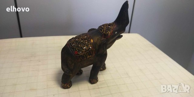 Сувенир дървен слон 13х13, снимка 3 - Антикварни и старинни предмети - 42353949