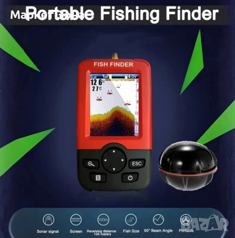 Sonar Fish Finder XJ-02 – Лесен начин да откриете риба, снимка 7 - Екипировка - 51704752