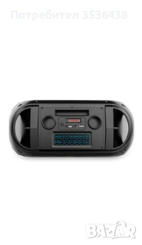Преносима тонколона, Borderline, Два микрофона, Bluetooth, ZQS4247, Черна, снимка 4 - Друга електроника - 53864489