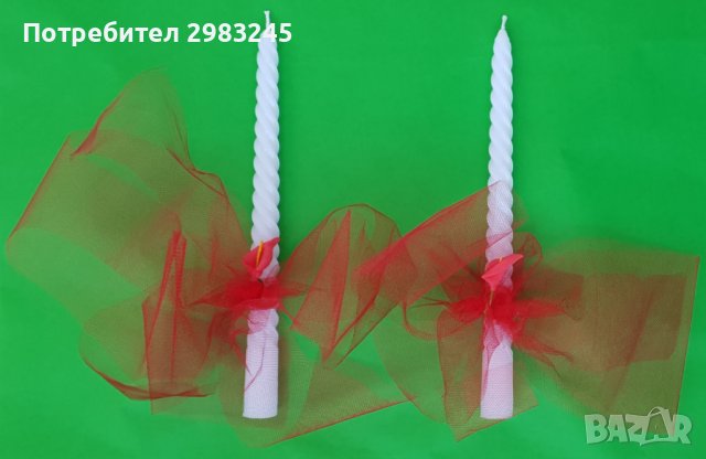 Празнични декорирани свещи , снимка 1 - Декорация за дома - 40938170