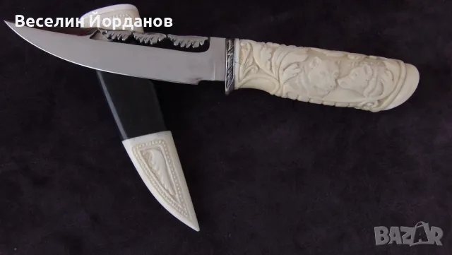 Ръчно изработени дамаскови авторски ножове, снимка 3 - Ножове - 49143393