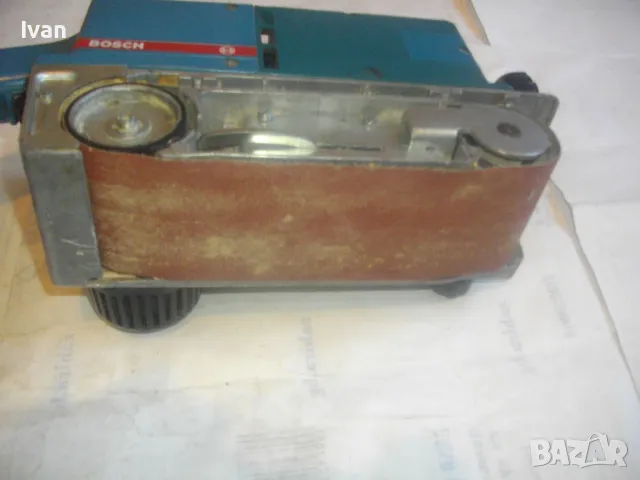 950W/4,6A Germany BOSCH ОРИГИНАЛЕН ЛЕНТОВ ШЛАЙФ НЕМСКИ СИНЯ СЕРИЯ СТАРО КАЧЕСТВО ЗА ЧАСТИ ЗА РЕМОНТ, снимка 7 - Други инструменти - 50099747