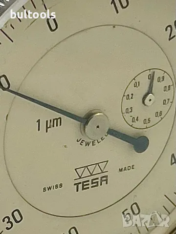 Индикаторен часовник TESA 0-1mm./0.001mm., снимка 10 - Други инструменти - 49117385