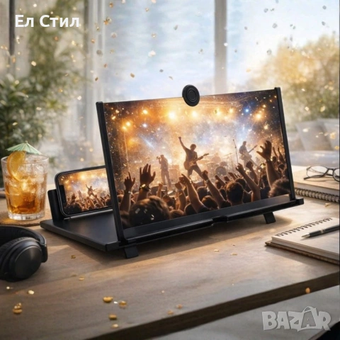 TV166 - 3D Увеличителен екран за смартфон с 5x мащабиране, снимка 3 - Други стоки за дома - 53567172