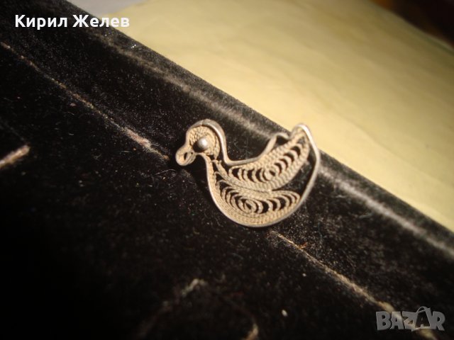 19век СРЕБЪРНО ПАТЕ ФИЛИГРАННО СРЕБРО ВИСОКА ПРОБА РЪЧНА МАЙСТОРСКА ИЗРАБОТКА НАКИТ ВИСУЛКА 25920, снимка 8 - Антикварни и старинни предмети - 35927454