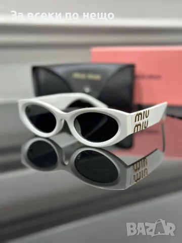 Miu Miu Слънчеви Очила С UV400 Защита С ПОДАРЪК🎁Калъф Миу Миу - Различни Цветове Код E83, снимка 4 - Слънчеви и диоптрични очила - 50230078