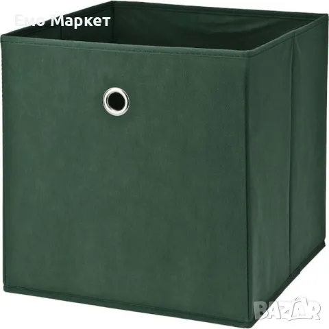 Комплект от 2 текстилни сгъваеми кутии за съхранение с капак, снимка 4 - Други стоки за дома - 50210420