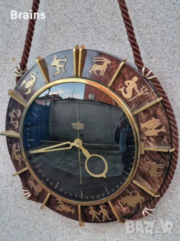 Немски Стенен Часовник OUFLO Зодиак Седмичен, снимка 3 - Антикварни и старинни предмети - 48380980