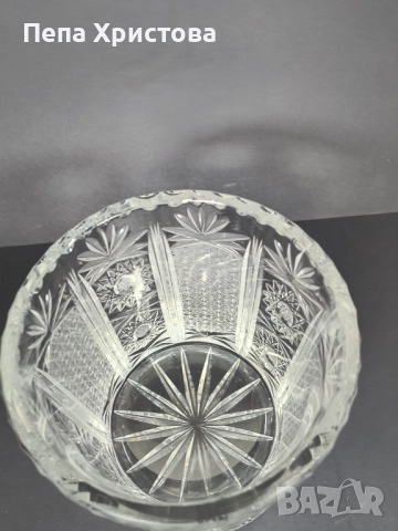 Ледарка от оловен  кристал Бохемия, снимка 5 - Аксесоари за кухня - 51555138