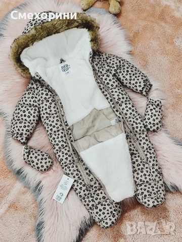 Нов зимен бебешки космонавт ескимос Fred & Flo за момиченце 1-3 месеца и ръст 62см, снимка 3 - Бебешки ескимоси - 52844437