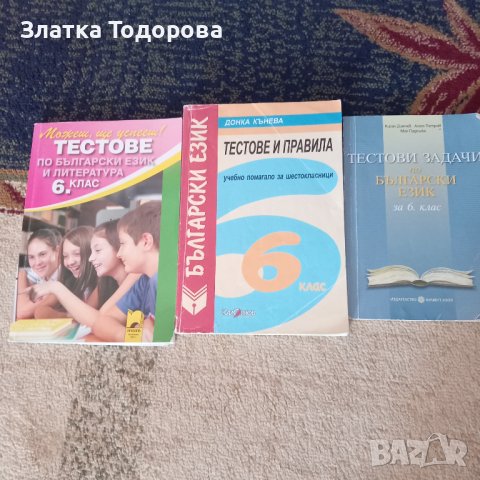 Тестове по български и литература за 6 клас, снимка 3 - Учебници, учебни тетрадки - 34867043