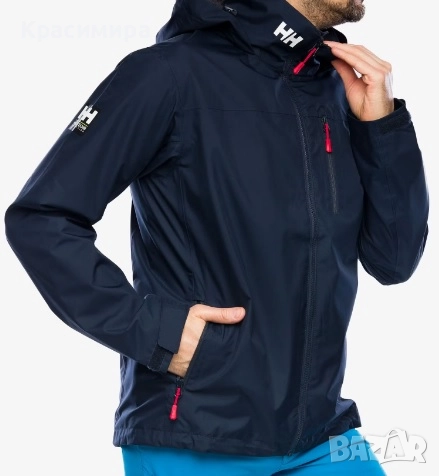 Мъжко ветроходно яке Helly Hansen Crew Hooded Midlayer 2 navy, снимка 7 - Якета - 52928849