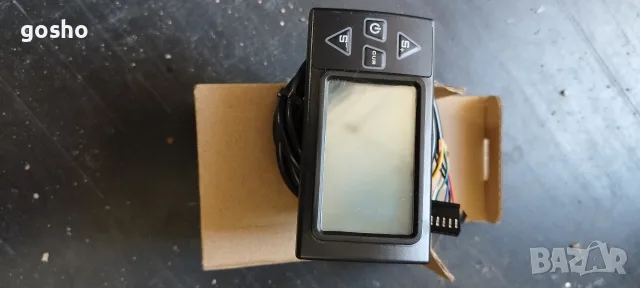 LCD дисплей за електрически велосипед, 24V-60V, черен, 22.2mm, 5+2 PIN