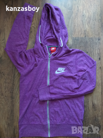  Nike Gym Vintage Fz Hoody - страхотно дамско горнище КАТО НОВО, снимка 4 - Спортни екипи - 36239474