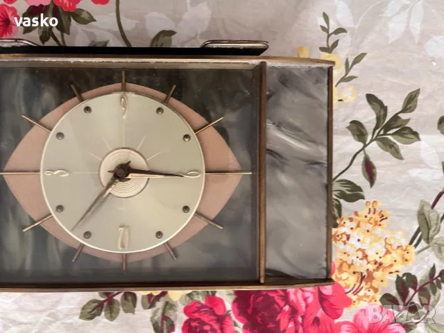 Стар,кварцов,месинг 28х16см, снимка 4 - Антикварни и старинни предмети - 49342098