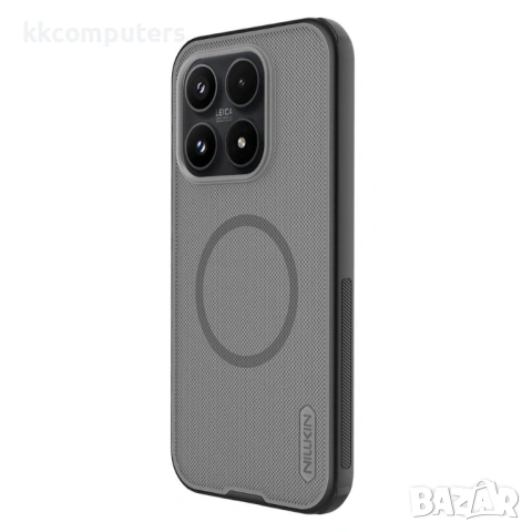 NILLKIN Super Frosted Shield Pro Магнитен Калъф за Xiaomi 17 - Матов PC+TPU, Прозрачно-черен, снимка 2 - Резервни части за телефони - 53800803