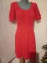 ПЛЕТЕНА ЧЕРВЕНА РОКЛЯ KENVELO - Размер М, снимка 1