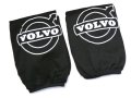 Автомобилни калъфки за наглавници (2бр. К-Т) За Volvo Волво / Черни Универсален и Еластичен Модел, снимка 1 - Аксесоари и консумативи - 40957163