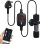 Sgizoku 100W нагревател за аквариум с приложение за смартфон, Bluetooth управление, 35-100 литра, снимка 1