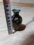 Cloisonne Клоазоне Красива малка ваза бронз клетъчен емайл, снимка 7