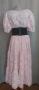3XL Розова дълга рокля с къс ръкав , снимка 5