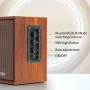 40W Bluetooth дървени компютърни високоговорители 2.0 със силен бас, снимка 2