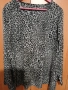 4xl ЕФЕКТНА БЛУЗКА В СИВ ЦВЯТ С ЛЕОПАРДОВ ПРИНТ/ръкавите се скъсяват/, снимка 1