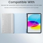 Нов Кейс с Bluetooth клавиатура за iPad 11" 2025/10.9" 2022 UK син калъф, снимка 6