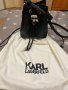 Чанта от естествена кожа Karl Lagerfeld, снимка 1 - Чанти - 42655941