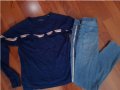 Блузка с дънков клин, снимка 1 - Детски комплекти - 34119647