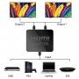4K HDMI активен сплитер, разклонител, Splitter 1 вход и 2 изхода, снимка 1 - Кабели и адаптери - 34140694