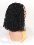 Черна къдрава перука с дантела 13*4*1, снимка 3