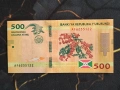 Банкнота - Бурунди - 500 франка UNC | 2015г., снимка 1