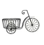  Декоративна поставка за саксия, Велосипед, Черен , снимка 1