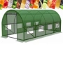 Градинска четирисегментна оранжерия - професионална защита за вашите култури - 4 х 2,5 х 2м, снимка 10
