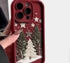 Червен коледен калъф за телефон, снимка 3