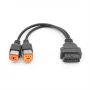 4PIN + 6PIN OBD Адаптер за Harley Davidson, снимка 1