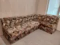 Разтегателен ъглов диван, снимка 1