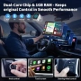 Нов Безжичен CarPlay адаптер за iPhone Android Auto USB-C кола автомобил, снимка 3