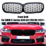 Бъбреци решетки Diamond style черен лак за BMW Серия 5 G30 G38 2020, снимка 1