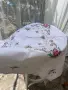 Винтидж покривка за помощна масичка или като център за по-голяма такава 💗 Ръчна бродерия, снимка 6