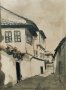 Стара картина, стари къщи, Ловечъ-Вароша, 1940-те год., снимка 2